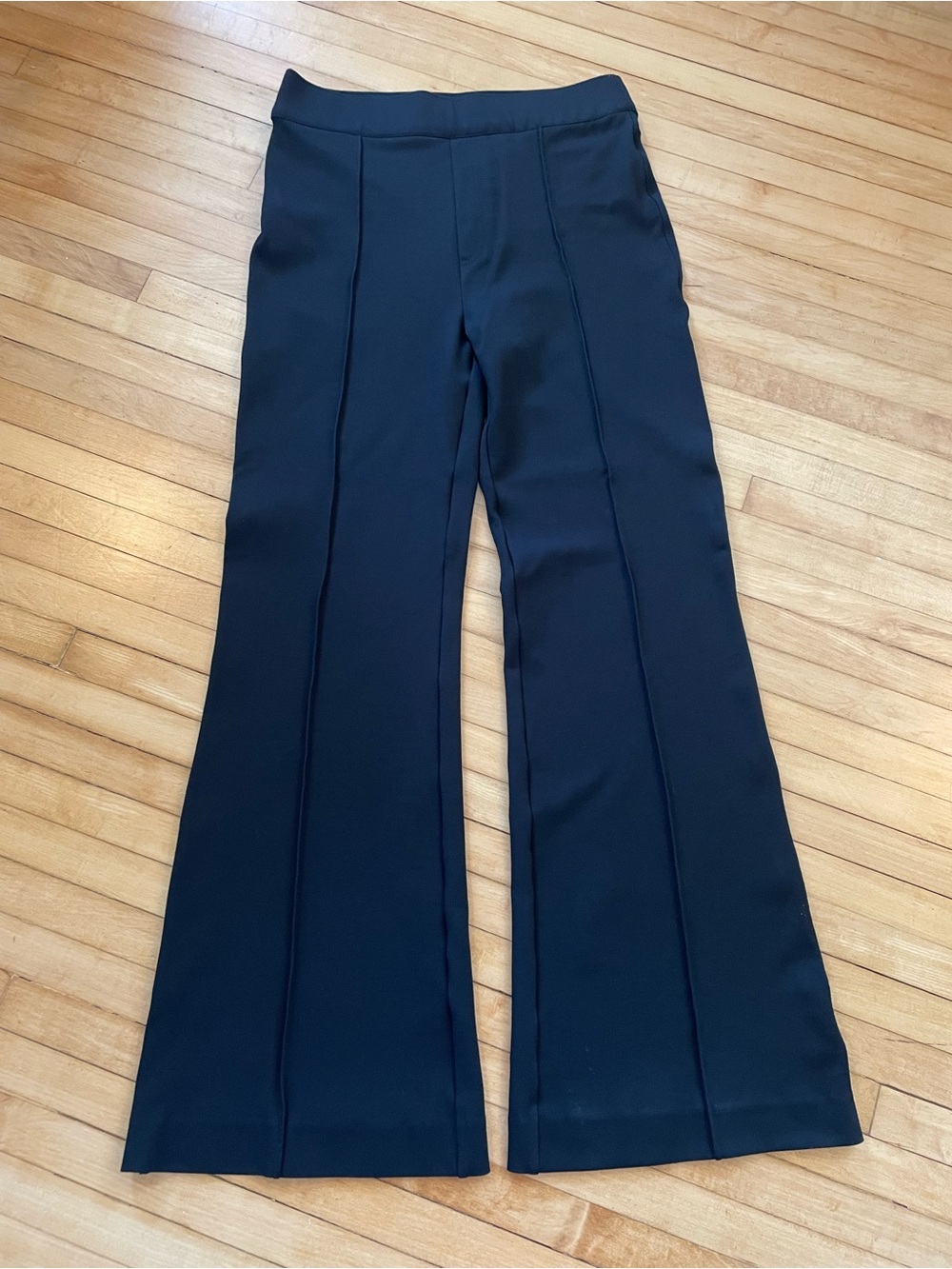 SPANX SPANXSmooth Perfect Fit Ponte Flare Pant High Rise Black Medium Petite